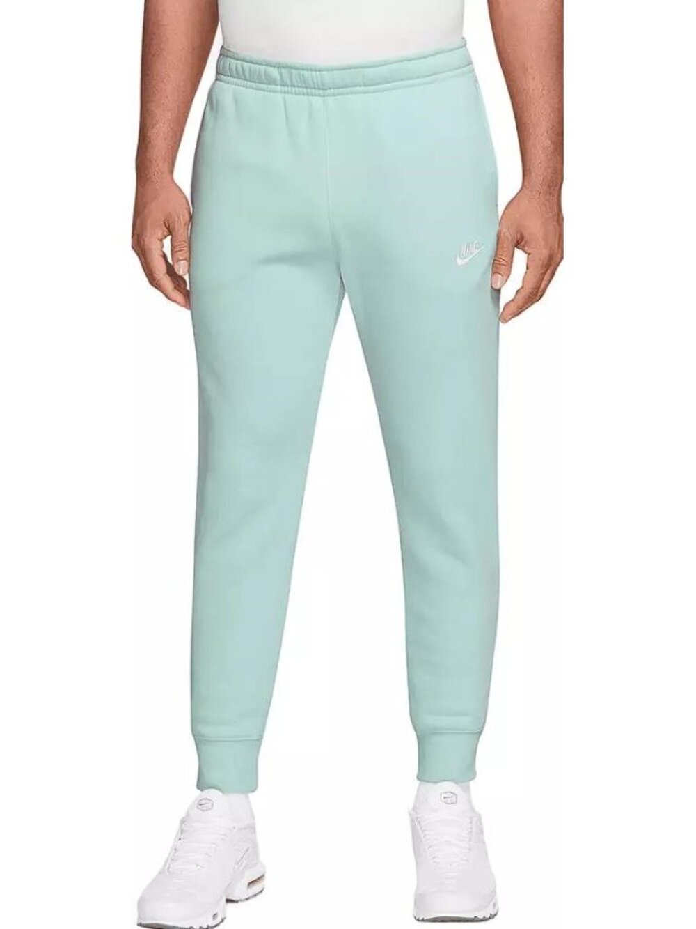NIKE Men's Sportswear Club Fleece Joggers Size L In Ice Jade